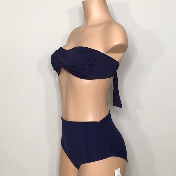 Anne Cole multi-way navy bikini. S/XS. NWT - Picture 9 of 16
